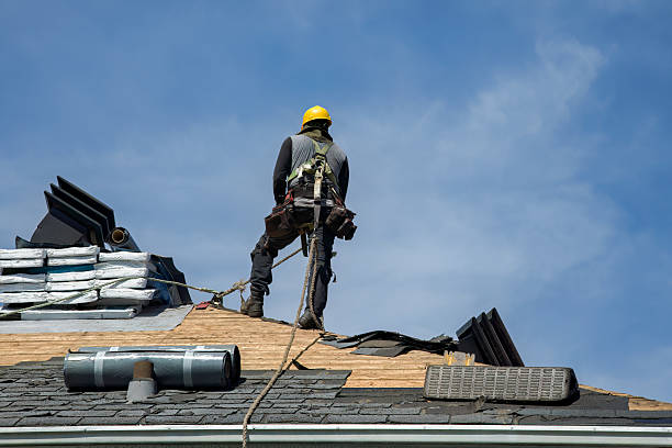 Professional Gutter Installation technician working in Somerset, WI